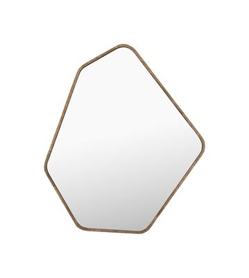 Dutchbone Organische Spiegel 'Bryn' Rubberhout, 50 x 42cm