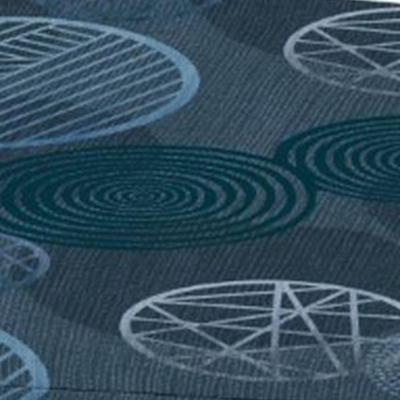 Zitkussen Circle blauw 46 cm x 48 cm (4 stuks) Madison - Madison