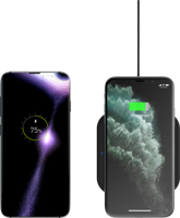 ZENS Slim Line Draadloze Oplader 10W Zwart - thumbnail