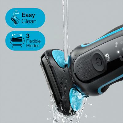 Braun 51-M1000s 51-M1000s Folie-scheerapparaat Zwart/blauw