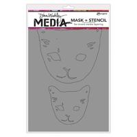Ranger Ink Ranger • dina wakley media sjabloon cat head masks - thumbnail