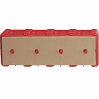GIRA inbouwdoos 4 voudig metselwerk rood E2+E22 289400 - thumbnail