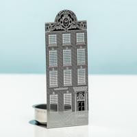 Grachtenpand Waxinelichthouder - Halve Cirkel Gevel - thumbnail