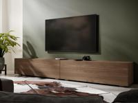 Tv-meubel KINGSTON 2 klapdeuren 210 cm walnoot - thumbnail