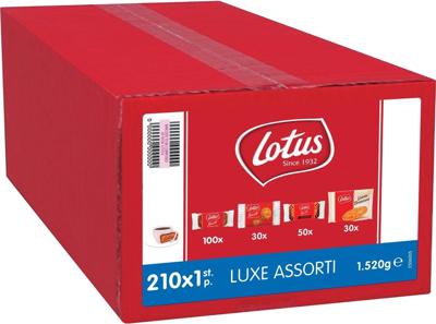 Lotus koeken Luxe Assorti, assortiment van 210 koekjes