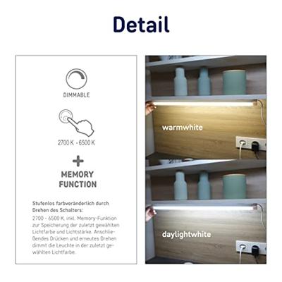 Müller-Licht Calix Switch Tone LED-onderbouwlamp LED LED vast ingebouwd 12 W Warmwit Wit