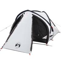 VidaXL Koepeltent 2-persoons waterdicht verduisterend stof wit - thumbnail