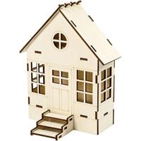 Creativ Company Huis, h: 24 cm, d: 6(12,5) cm, b: 19 cm, 1 stuk - thumbnail