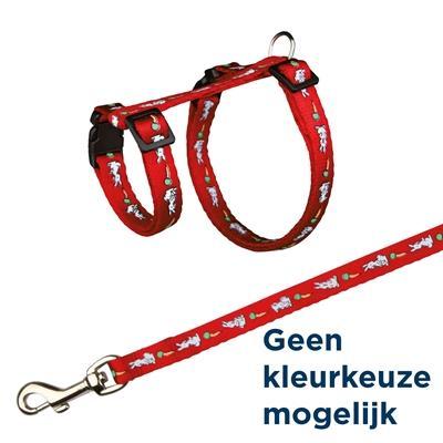 TRIXIE TUIG MET RIEM KONIJNEN HAAS-WORTEL-MOTIEF ASSORTI 25-44X1 CM 125 CM 4 ST