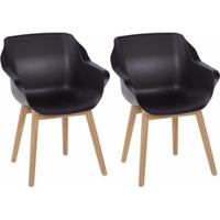 Hartman Sophie Studio Teak dining armstoel Black - thumbnail