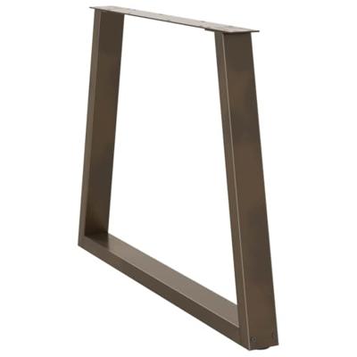 Eettafelpoten 2 st V-vormig 90x(72-73,3) cm staal naturel Eettafelpoten 2 st V-vormig 90x(72-73,3) cm staal naturel