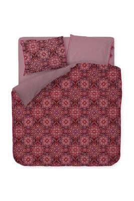 Pip Studio Pip Studio Il Mosaico Dekbedovertrek Donkerrood 200x200/220 cm