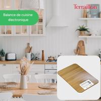 Elektronische keukenweegschaal - TERRAILLON - BAMBOE - Capaciteit 3 Kg - Bamboeblad - thumbnail