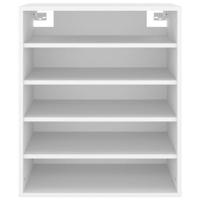 Schoenenkast 60x35x70 cm spaanplaat wit - thumbnail