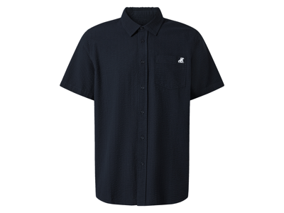 Heren overhemd (Marineblauw, XL (43/44))