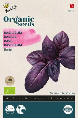 Zaden Organic Basilicum Rosie (BIO) Buzzy - Buzzy