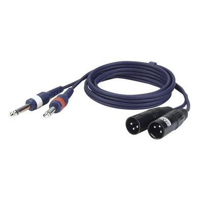 DAP FL44 verloopkabel 2x XLR male naar 2x Jack 150cm