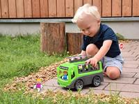 Lena tourbus Truxx junior 28 x 16 cm grijs/groen 3-delig - thumbnail