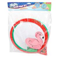 Splash flamingo duikring 80cm, set van 2 - thumbnail