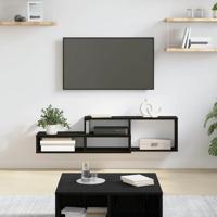 TV-stand 120x25x28,5cm Bewerkt hout - thumbnail
