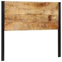 Hoofdeinde 120 cm massief hout mango en ijzer - thumbnail