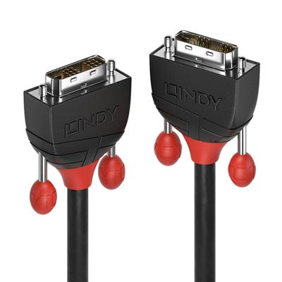 LINDY DVI Aansluitkabel DVI-D 18+1-polige stekker, DVI-D 18+1-polige stekker 2.00 m Zwart 36256 DVI-kabel