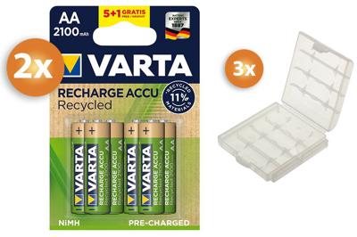 Varta AA batterijen Voordeelpak 10+2 gratis - 2100mAh - Oplaadbaar Varta AA batterijen Voordeelpak 10+2 gratis - 2100mAh - Oplaadbaar