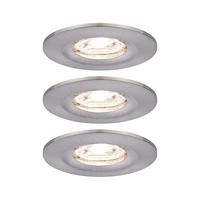 Paulmann 94301 EBL Nova mini Coin LED-inbouwlamp Set van 3 stuks LED-module LED vast ingebouwd 4 W IJzer - thumbnail