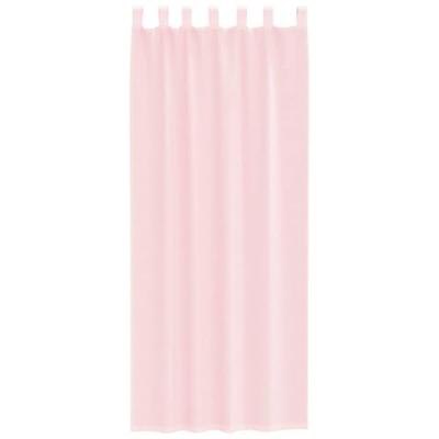 Gordijnen voile met roedezakken 2 st lichtroze