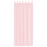 Gordijnen voile met roedezakken 2 st lichtroze - thumbnail