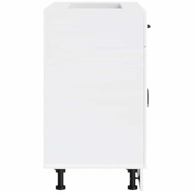 Keuken onderkast Lucca bewerkt hout hoogglans wit Keuken onderkast Lucca bewerkt hout hoogglans wit