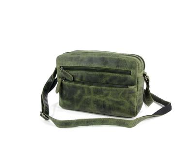 Leather Design Crossbody Schoudertas Hunter Groen
