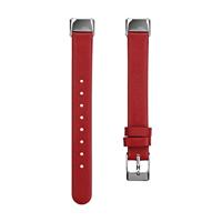 Fitbit Luxe - Leren bandje - Maat: Large - Rood - thumbnail