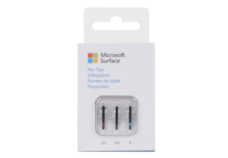 Microsoft Surface Pen Reserve punten Set van 3 stuks Met drukgevoelige punt Zwart