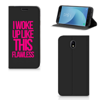Samsung Galaxy J7 2017 | J7 Pro Hoesje met tekst Woke Up - Origineel Cadeau Zelf Maken - thumbnail