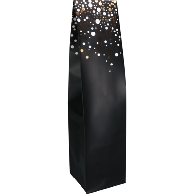 Fleszak | 9.5x41x9.5cm | Party Spot-On | papier | zilver/goud/zwart | 200 stuks