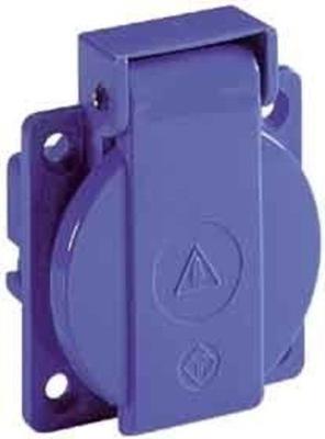 Enzo ABL Inbouw stopcontact IP54 blauw met klepje 4681098