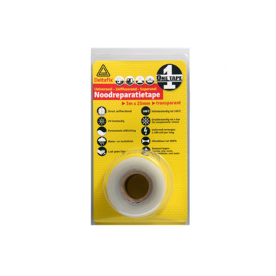 Nood reparatietape 3mx25mm transp Deltafix - Deltafix Nood reparatietape 3mx25mm transp Deltafix - Deltafix