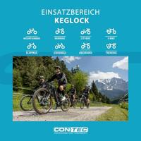 CONTEC vouwslot "keglock" ct faltschl. keglock 60 cm, black - thumbnail