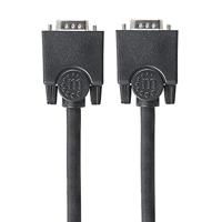 Manhattan 311731 VGA-kabel VGA Aansluitkabel VGA-stekker 15-polig 1.80 m Zwart Schroefbaar - thumbnail