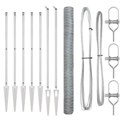 VidaXL Afrasteringspaal zilver 10 x 1,6 m (36 mm gaas) staal VidaXL Afrasteringspaal zilver 10 x 1,6 m (36 mm gaas) staal