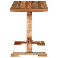 Eettafel 110x55x78 cm massief gerecycled hout - thumbnail