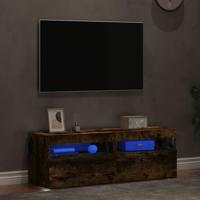 Tv-meubels 2 st met LED-verlichting 60x35x40 cm gerookt eiken - thumbnail