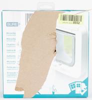 SUREFLAP 4-WEG HUISDIERLUIK MET MICROCHIPHERKENNING WIT 21X21 CM - thumbnail