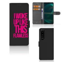 Sony Xperia 5III Hoesje met naam Woke Up - Origineel Cadeau Zelf Maken - thumbnail