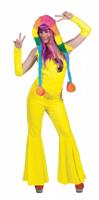 Disco Jumpsuit neon geel - thumbnail