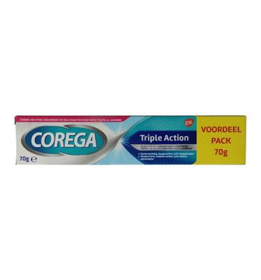 Corega Kleefcrème Triple Action Voordeel Pack Corega Kleefcrème Triple Action Voordeel Pack