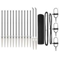 VidaXL Afrasteringspaal grijs 25 x 0,6 m (25 x 25 mm gaas) - thumbnail