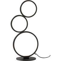 Dimbare LED Tafellamp 17W Warm Wit 3000K - Mat Zwart Aluminium - thumbnail