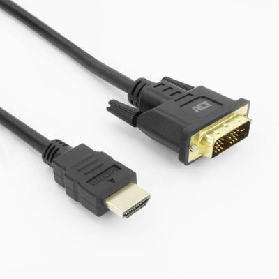 ACT HDMI-A male naar DVI-D male adapterkabel. 2 meter